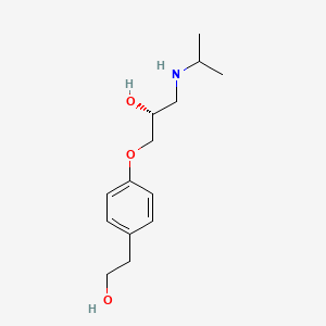 molecular formula C14H23NO3 B601877 4-((2R)-2-Hydroxy-3-((1-methylethyl)amino)propoxy)benzeneethanol CAS No. 131564-70-0