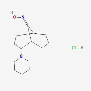 (NZ)-N-(2-piperidin-1-yl-9-bicyclo[3.3.1]nonanylidene)hydroxylamine;hydrochloride