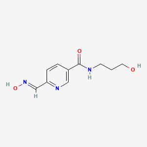 6-(HYDROXYIMINOMETHYL)-N~3~-(3-HYDROXYPROPYL)NICOTINAMIDE