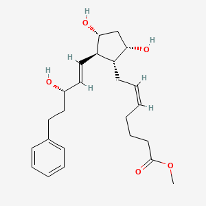 molecular formula C24H34O5 B601879 Bimatoprost acid methyl ester CAS No. 38315-47-8