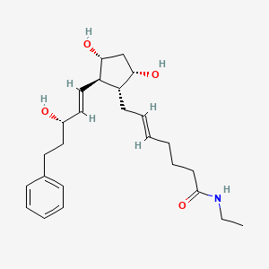 molecular formula C25H37NO4 B601880 (E)-7-[(1R,2R,3R,5S)-3,5-二羟基-2-[(E,3S)-3-羟基-5-苯基戊-1-烯基]环戊基]-N-乙基庚-5-烯酰胺 CAS No. 1163135-95-2