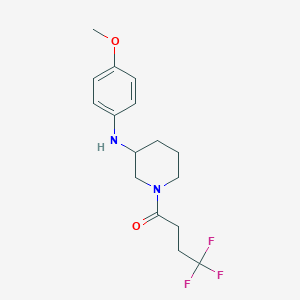 molecular formula C16H21F3N2O2 B6018809 N-(4-methoxyphenyl)-1-(4,4,4-trifluorobutanoyl)-3-piperidinamine 