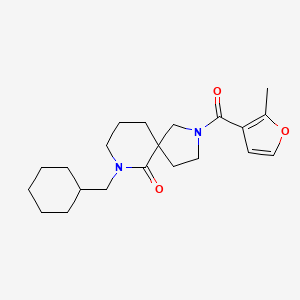 7-(cyclohexylmethyl)-2-(2-methyl-3-furoyl)-2,7-diazaspiro[4.5]decan-6-one