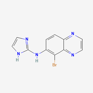 molecular formula C11H8BrN5 B601883 6-Quinoxalinamine, 5-bromo-N-1H-imidazol-2-yl- CAS No. 151110-15-5