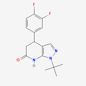 1-tert-butyl-4-(3,4-difluorophenyl)-1,4,5,7-tetrahydro-6H-pyrazolo[3,4-b]pyridin-6-one