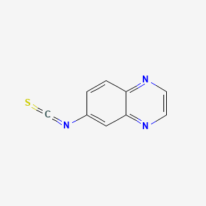molecular formula C9H5N3S B601884 Quinoxaline, 6-isothiocyanato- CAS No. 135306-56-8