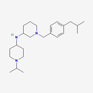 molecular formula C24H41N3 B6018841 1-(4-isobutylbenzyl)-N-(1-isopropyl-4-piperidinyl)-3-piperidinamine 