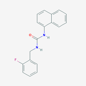 molecular formula C18H15FN2O B6018869 1-(2-Fluorobenzyl)-3-naphthalen-1-ylurea 