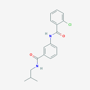 2-chloro-N-{3-[(isobutylamino)carbonyl]phenyl}benzamide