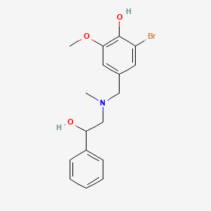 molecular formula C17H20BrNO3 B6018886 2-bromo-4-{[(2-hydroxy-2-phenylethyl)(methyl)amino]methyl}-6-methoxyphenol 