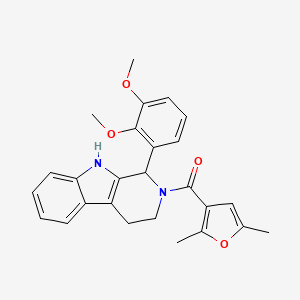 [1-(2,3-Dimethoxyphenyl)-1,3,4,9-tetrahydropyrido[3,4-b]indol-2-yl]-(2,5-dimethylfuran-3-yl)methanone