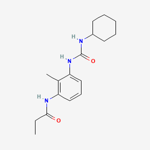 N-(3-{[(cyclohexylamino)carbonyl]amino}-2-methylphenyl)propanamide