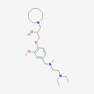 molecular formula C25H45N3O3 B6018978 1-(Azocan-1-yl)-3-[4-[[2-(diethylamino)ethyl-methylamino]methyl]-2-methoxyphenoxy]propan-2-ol 