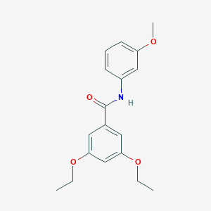 molecular formula C18H21NO4 B6019019 3,5-diethoxy-N-(3-methoxyphenyl)benzamide 