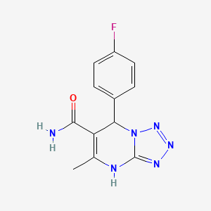 7-(4-fluorophenyl)-5-methyl-4,7-dihydrotetrazolo[1,5-a]pyrimidine-6-carboxamide