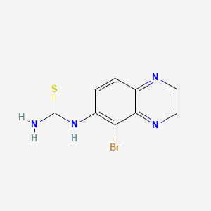 molecular formula C9H7BrN4S B601905 1-(5-Bromoquinoxalin-6-yl)thiourea CAS No. 842138-74-3