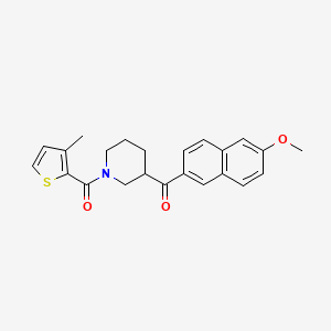 (6-methoxy-2-naphthyl){1-[(3-methyl-2-thienyl)carbonyl]-3-piperidinyl}methanone