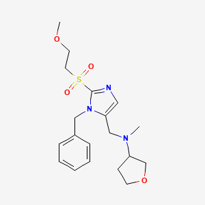 ({1-benzyl-2-[(2-methoxyethyl)sulfonyl]-1H-imidazol-5-yl}methyl)methyl(tetrahydro-3-furanyl)amine