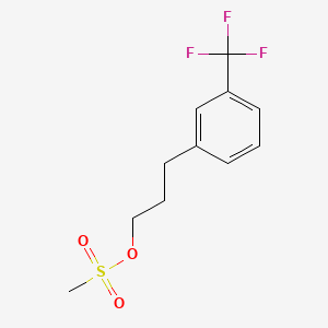 molecular formula C11H13F3O3S B601906 Methanesulfonic acid 3-(3-trifluoromethylphenyl)propyl ester CAS No. 21172-43-0