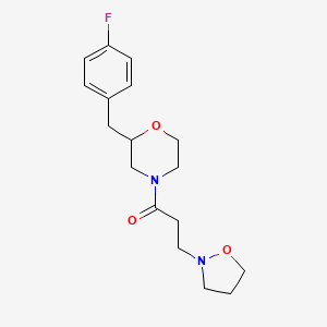 2-(4-fluorobenzyl)-4-[3-(2-isoxazolidinyl)propanoyl]morpholine