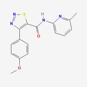 4-(4-methoxyphenyl)-N-(6-methylpyridin-2-yl)-1,2,3-thiadiazole-5-carboxamide