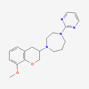 1-(8-methoxy-3,4-dihydro-2H-chromen-3-yl)-4-(2-pyrimidinyl)-1,4-diazepane