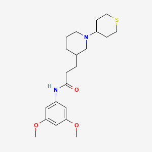 N-(3,5-dimethoxyphenyl)-3-[1-(tetrahydro-2H-thiopyran-4-yl)-3-piperidinyl]propanamide