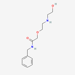 molecular formula C13H20N2O3 B601914 N-Benzyl-2-[2-[(2-hydroxyethyl)amino]ethoxy]acetamide CAS No. 1391053-09-0