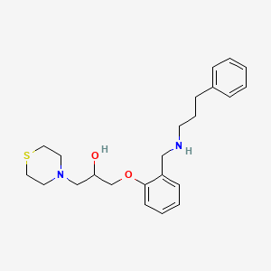 1-(2-{[(3-phenylpropyl)amino]methyl}phenoxy)-3-(4-thiomorpholinyl)-2-propanol