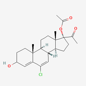 molecular formula C22H29ClO4 B601919 3-羟基氯地孕酮醋酸酯 CAS No. 17184-15-5