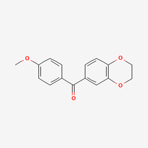 2,3-dihydro-1,4-benzodioxin-6-yl(4-methoxyphenyl)methanone