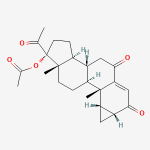 molecular formula C24H30O5 B601923 6-酮醋酸环丙孕酮 CAS No. 17184-05-3