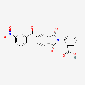 2-[5-(3-nitrobenzoyl)-1,3-dioxo-1,3-dihydro-2H-isoindol-2-yl]benzoic acid