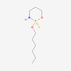 molecular formula C9H20NO2PS B6019245 2-Hexoxy-2-sulfanylidene-1,3,2lambda5-oxazaphosphinane 