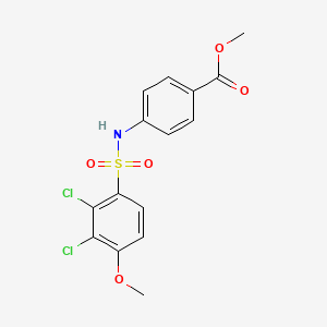 methyl 4-{[(2,3-dichloro-4-methoxyphenyl)sulfonyl]amino}benzoate