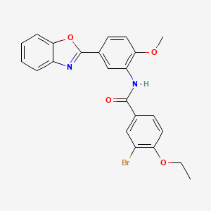 N-[5-(1,3-benzoxazol-2-yl)-2-methoxyphenyl]-3-bromo-4-ethoxybenzamide