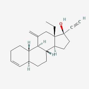 molecular formula C22H30O B601933 去氧孕烯炔雌醇δ3-异构体 CAS No. 201360-82-9