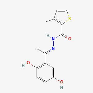 N'-[1-(2,5-dihydroxyphenyl)ethylidene]-3-methyl-2-thiophenecarbohydrazide