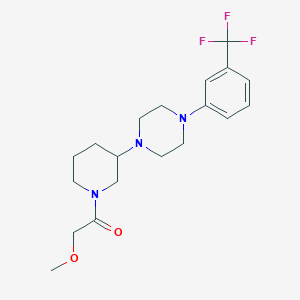 molecular formula C19H26F3N3O2 B6019376 1-[1-(methoxyacetyl)-3-piperidinyl]-4-[3-(trifluoromethyl)phenyl]piperazine 