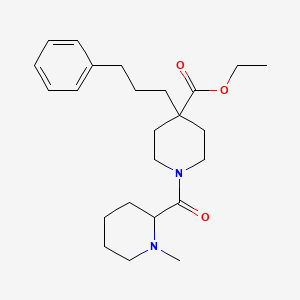 ethyl 1-[(1-methyl-2-piperidinyl)carbonyl]-4-(3-phenylpropyl)-4-piperidinecarboxylate