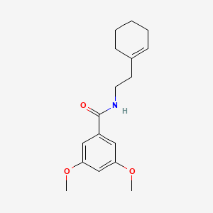 molecular formula C17H23NO3 B6019403 N-[2-(cyclohex-1-en-1-yl)ethyl]-3,5-dimethoxybenzamide 