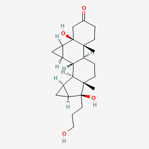 molecular formula C24H36O4 B601943 5-β-羟基-屈螺酮-17-丙醇 CAS No. 1357252-81-3