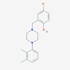 4-bromo-2-[[4-(2,3-dimethylphenyl)piperazin-1-yl]methyl]phenol