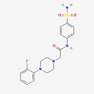 2-[4-(2-fluorophenyl)piperazin-1-yl]-N-(4-sulfamoylphenyl)acetamide