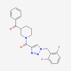 (1-{[1-(2,6-difluorobenzyl)-1H-1,2,3-triazol-4-yl]carbonyl}-3-piperidinyl)(phenyl)methanone