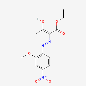 molecular formula C13H15N3O6 B6019542 ethyl (2Z)-2-[(2-methoxy-4-nitrophenyl)hydrazinylidene]-3-oxobutanoate 