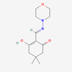 3-hydroxy-5,5-dimethyl-2-[(E)-morpholin-4-yliminomethyl]cyclohex-2-en-1-one