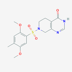 7-[(2,5-dimethoxy-4-methylphenyl)sulfonyl]-5,6,7,8-tetrahydropyrido[3,4-d]pyrimidin-4(3H)-one