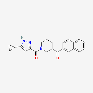 {1-[(3-cyclopropyl-1H-pyrazol-5-yl)carbonyl]-3-piperidinyl}(2-naphthyl)methanone