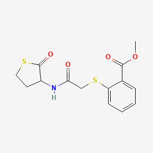 methyl 2-({2-oxo-2-[(2-oxotetrahydro-3-thienyl)amino]ethyl}thio)benzoate